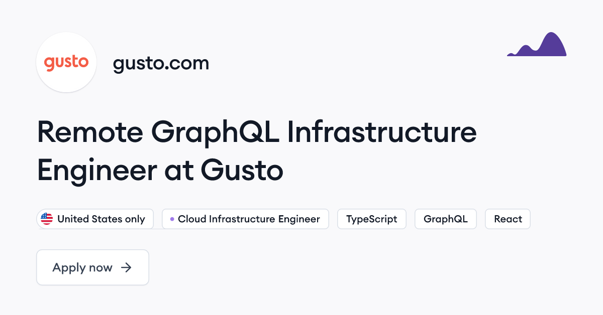 Remote GraphQL Infrastructure Engineer Job at Gusto – Himalayas.app