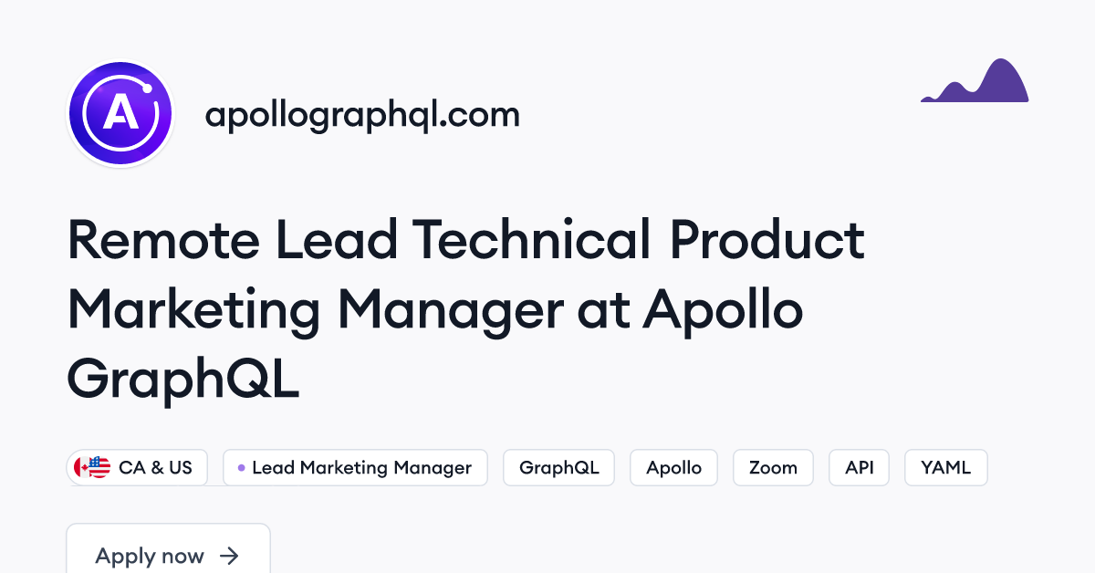 Remote Lead Technical Product Marketing Manager Job at Apollo GraphQL | Himalayas