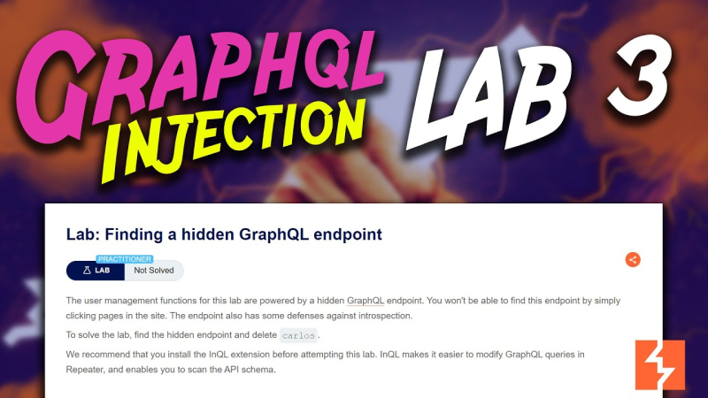 Portswigger – GraphQL API Vulnerabilities – Lab #3 Finding a hidden GraphQL endpoint