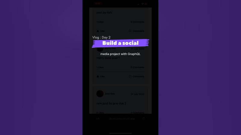 Day 02 : Building a social media platform with GraphQL