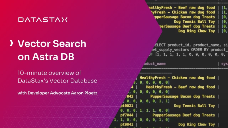 Vector Search on Astra DB