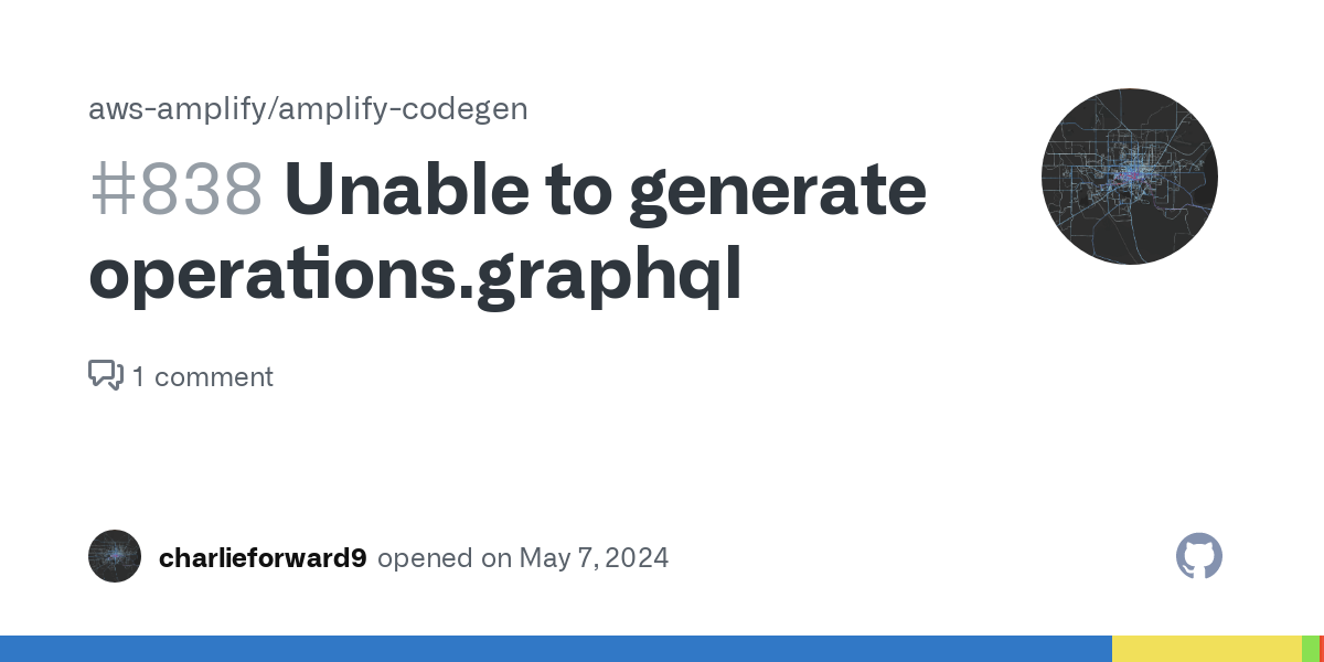 Unable to generate operations.graphql · Issue #838 · aws-amplify/amplify-codegen – GitHub