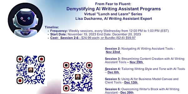 From Fear to Fluent:  Demystifying AI Writing Assistant Programs Virtual