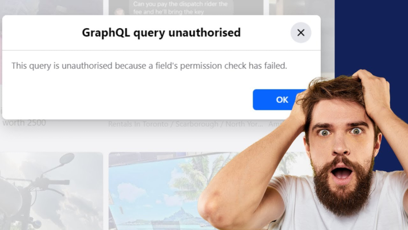 GraphQL query unauthorised – Facebook Error