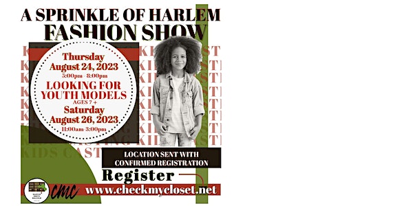 Open Model Call for "A Sprinkle of Harlem Fashion Show"