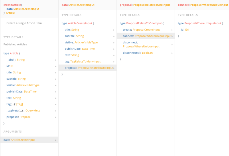 GraphQL mutation in KeystoneJS: "Cannot use 'in' operator to search for 'id' in undefined"