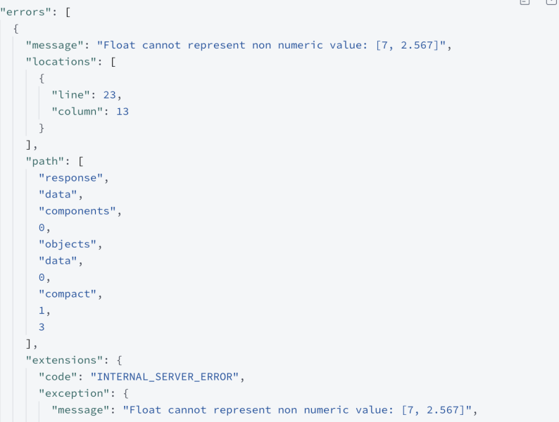 How do I define a typeDefs in a Schema for the following Response