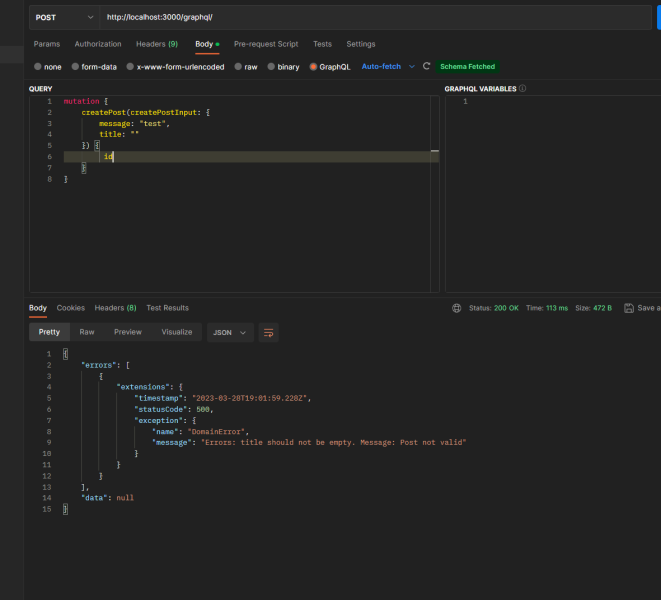 How to fix error output format in Nest.js + graphql?