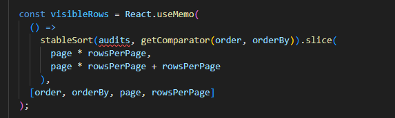 Material UI Sortable Table not working: Error