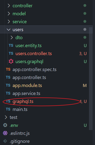 NestJS + Graphql generate type file into the source shcme folder, not src directionary