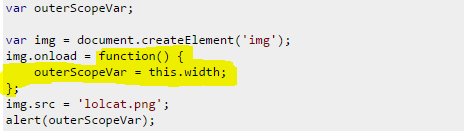 Why is my variable unaltered after I modify it inside of a function? - Asynchronous code reference