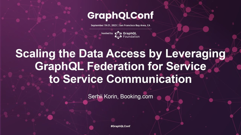 Scaling the Data Access by Leveraging GraphQL Federation for Service to Service Communication