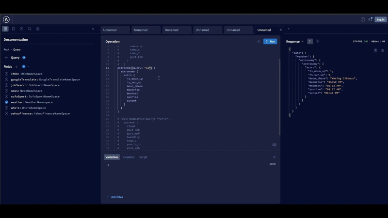 Weather API Apollo graphql