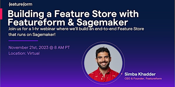 [WEBINAR] Building a Feature Store with Featureform and Sagemaker